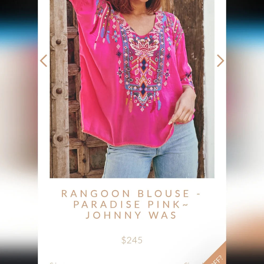 Johnny Was Ragoon blouse - Picture 5 of 6